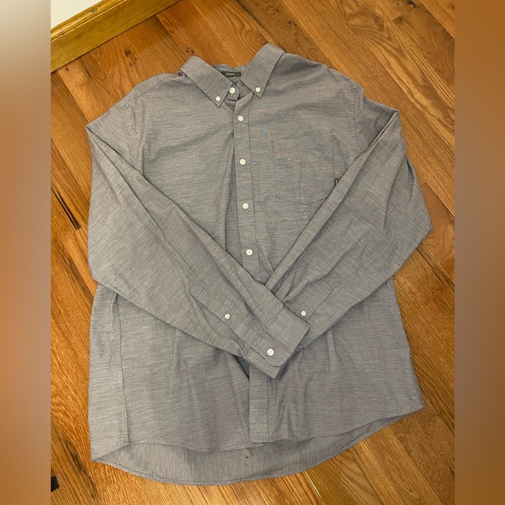 Men’s XL Grey Eddie Bauer Buttoned Shirt